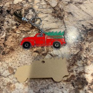 Truck Acrylic Key Chain