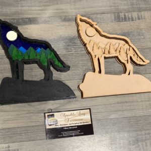 Wolf Mandala Shelf Sitter DIY Kit