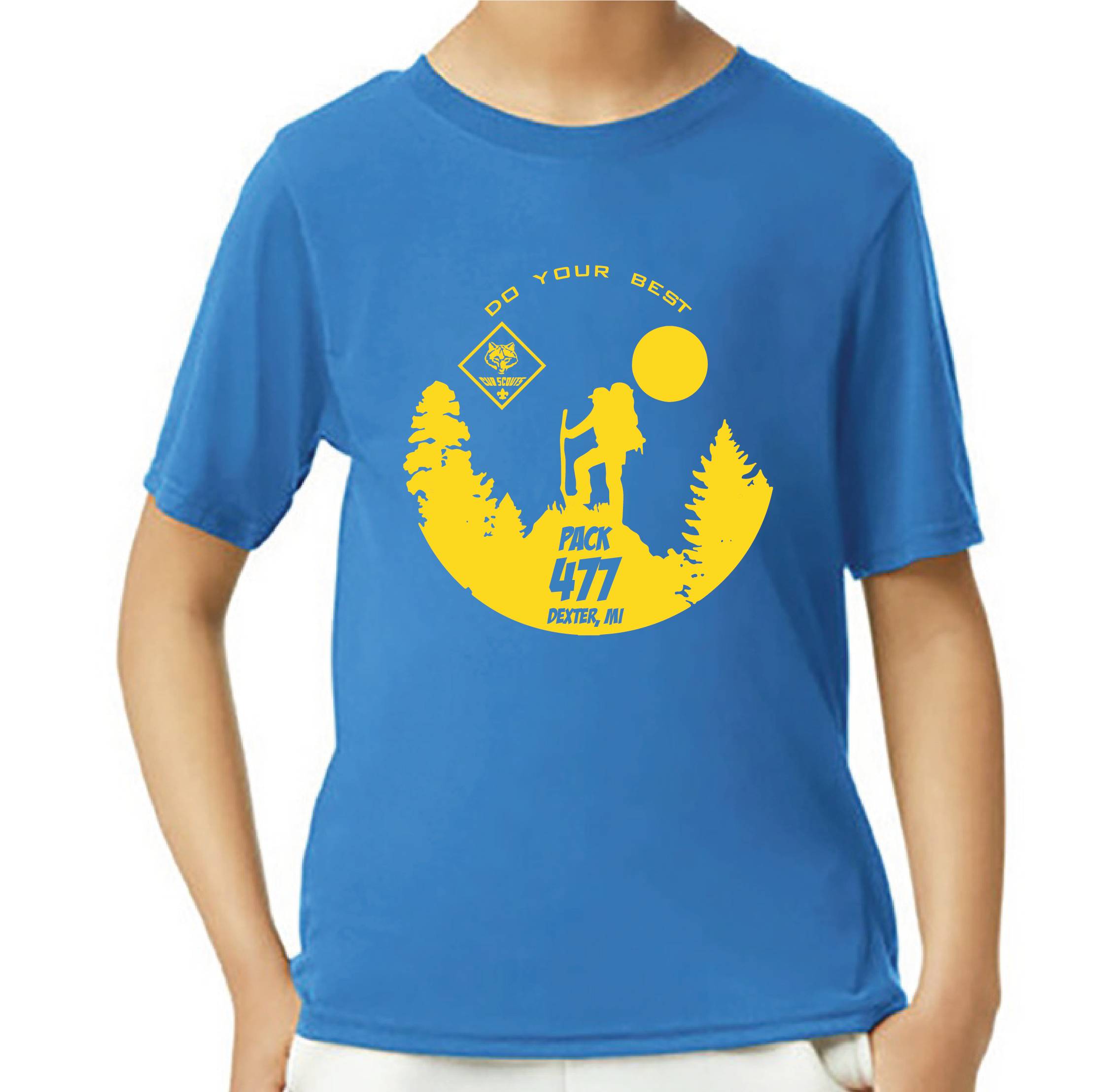 Pack 477 Youth Performance T-shirt with Logo