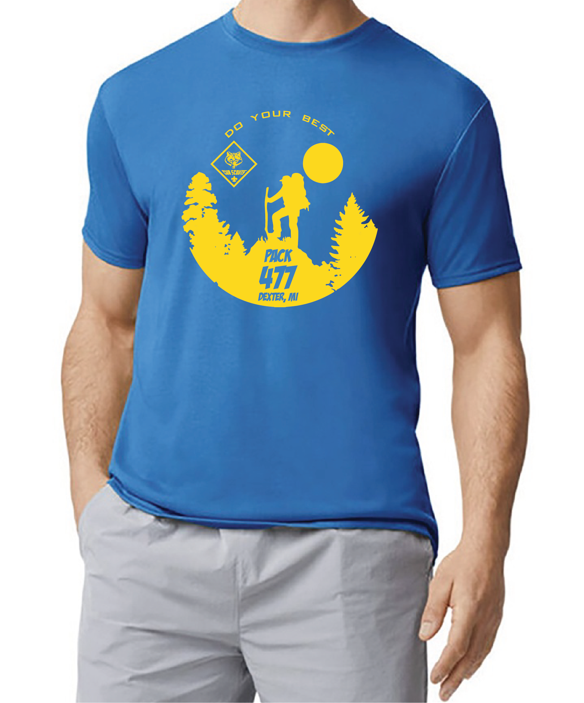 Pack 477 Adult Performance T-shirt with Logo