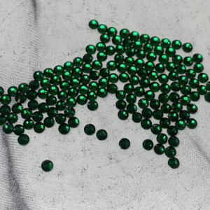 SS06 Flat Back Glass (Non Hot-fix) Rhinestones Emerald