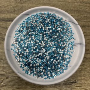 SS10 Flat Back Aquamarine Rhinestones