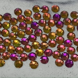 SS10 Flat Back Flame Red Aurora Rhinestones