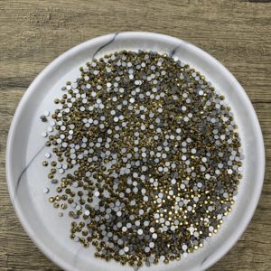 SS10 Flat Back Gold Rhinestones