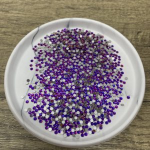 SS10 Flat Back Purple Velvet Rhinestones