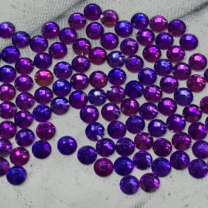 SS10 Flat Back Purple Velvet Rhinestones