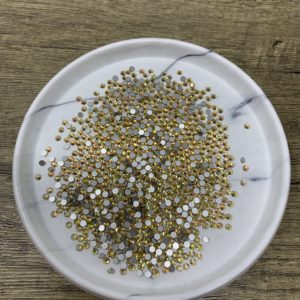 SS10 Flat Back Sun Golden Rhinestones