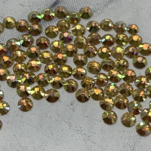 SS10 Flat Back Sun Golden Rhinestones