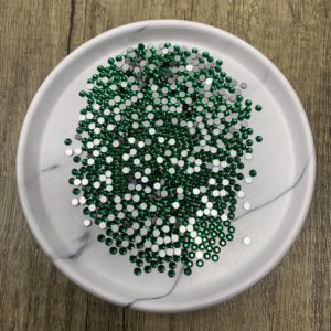 SS12 Flat Back Glass Emerald Rhinestones