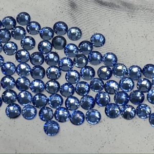 SS12 Flat Back Glass Lt. Sapphire Rhinestones