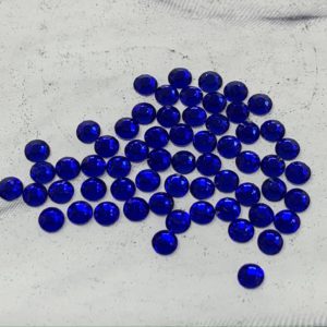 SS12 Flat Back Glass Sapphire Rhinestones