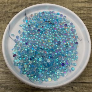 SS20 Flat Back Glass Rhinestones -Aqua Aurora