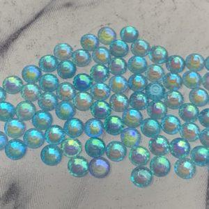 SS20 Flat Back Glass Rhinestones -Aqua Aurora