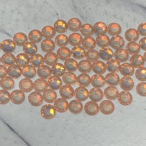 SS20 Flat Back Glass Rhinestones -Peach Mocha Opal