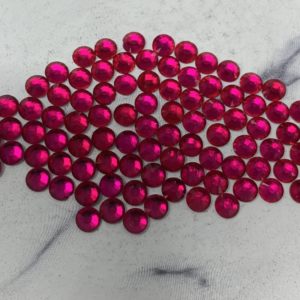 SS20 Flat Back Glass Rhinestones -Peach Red