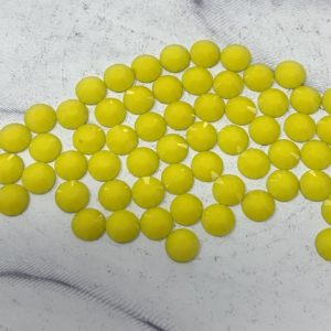 SS20 Flat Back Glass Rhinestones -Solid Yellow