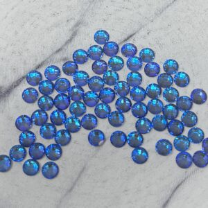 SS20 Flat Back Glass Rhinestones -Blue Fire Opal