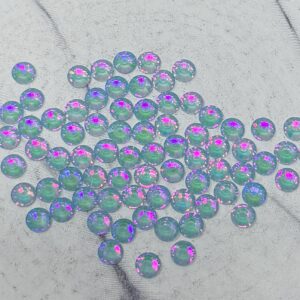 SS20 Flat Back Glass Rhinestones -Cyan Fire Opal