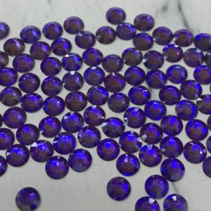 SS20 Flat Back Flame Blue Aurora Rhinestones