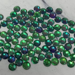 SS20 Flat Back Flame Green Aurora Rhinestones