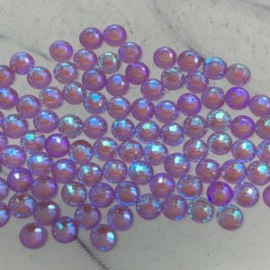 SS20 Flat Back Glass Rhinestones -Lt Purple Luminous AB