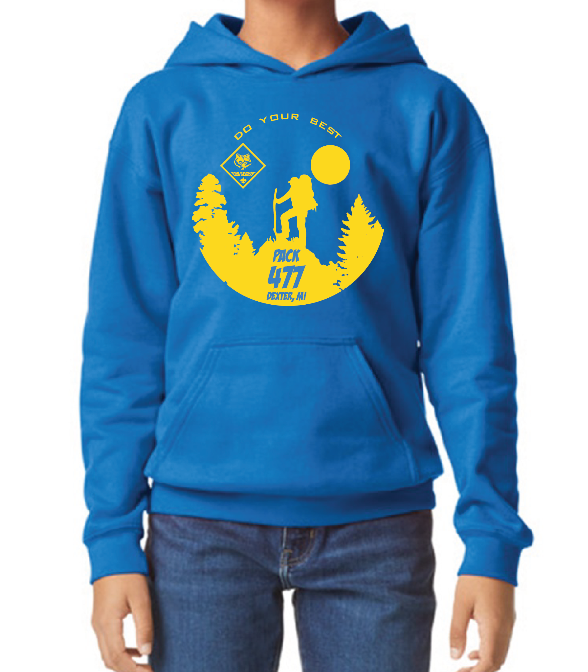 Pack 477 Youth Hoodie with Logo